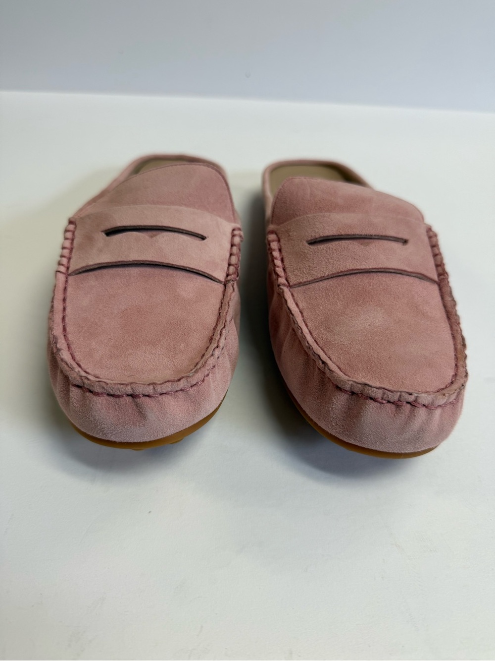 Giani Bernini Dusty Pink Suede Penny Mule Loafers